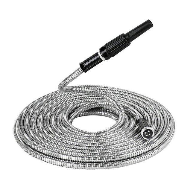 Stainless steel metal garden hose - Royalessencelux