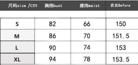 Size chart for a white sexy sleeveless halter backless jumpsuit for women showing measurements in centimeters from size s to xl.