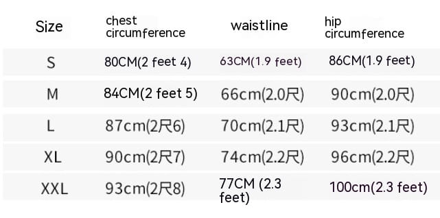 Size chart for an off-the-shoulder bridal wedding lace gown displaying measurements in centimeters and feet across sizes s through xxl for wedding lace large fit.
