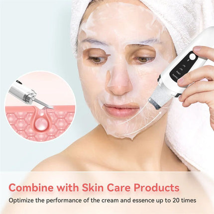 Skin Scrubber Face Spatula Facial Skin Exfoliator Scraper And Blackhead Remover Pore Cleaner With Face Lifting Deep Cleansing Face Lifting Machine For Blackhead Extractor - Royalessencelux