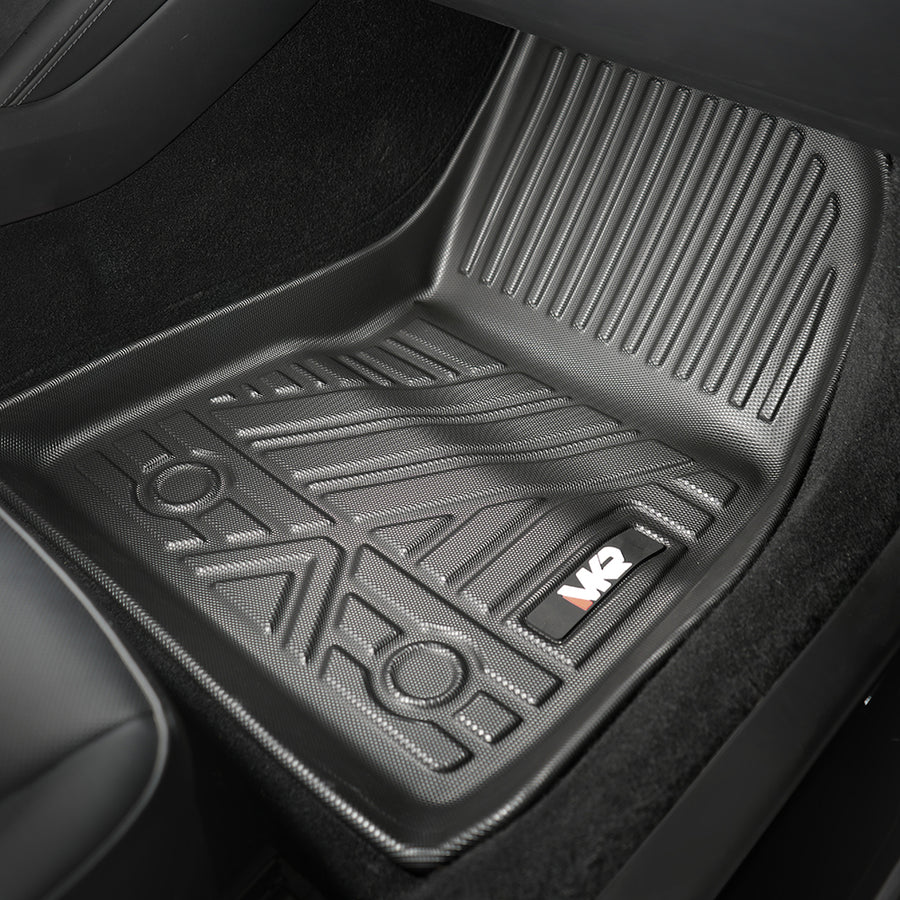 Tesla Model 3 Floor Mats 2023–2025, 6-Piece Odorless TPE Set, Waterproof