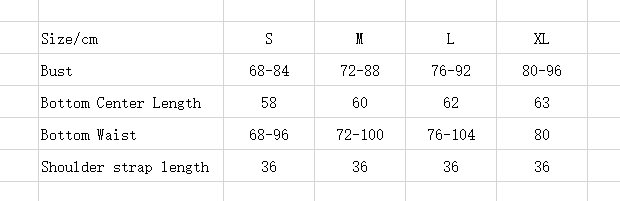 Size chart for a black lace lingerie bodysuit with floral patterns displaying garment measurements in centimeters across sizes S through XL.