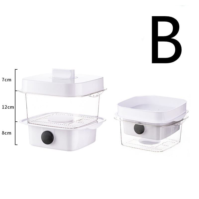 white plastic two-tiered electric multi layer dish cover with clear sides and black circular knobs designed for heat preservation and dish cover heat maintenance