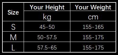 The table displays size charts in kilograms and centimeters for pink high waist women sport seamless short leggings in sizes s, m, and l.