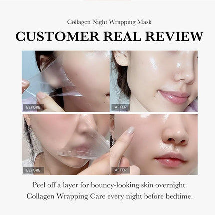 Collagen Mask, Suitable For The Whole Face, Good Rejuvenating Products, Selected Types Of Masks, Firming, Anti-wrinkle, Hydrating And Brightening Skin - Royalessencelux