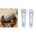 Light blue 2 in 1 led hair removal epilator with digital display usb charging for efficient hair removal