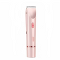 Pink 2 in 1 led hair removal epilator with sleek metallic finish and rose gold accents for efficient hair removal usb charging