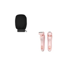 Pink 2 in 1 led removal epilator with rose gold accents usb charging and ergonomic design for efficient hair removal