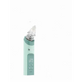 Mint green plastic 2 in 1 nasal aspirator baby and blackhead remover with clear glass tip and digital display