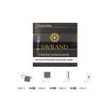 Saviland nail polish remover pad 200pcs box in black and gold packaging with tear-off design for effective nail polish removal