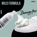 200ml foam white shoe cleaner in a sleek white pump dispenser designed for gentle shoe cleaner whitening use