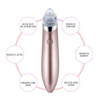 Electric Blackhead Vacuum Pore Cleaner Acne Pimple Remover Strong Suction Tool Electric Blackhead Remover Pore Vacuum Suction Diamond Dermabrasion Face Cleaner - Royalessencelux
