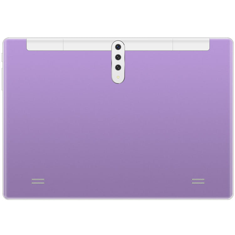 purple smart android entertainment 3g calling tablet pc with sleek gradient finish and vertical camera array on the back side