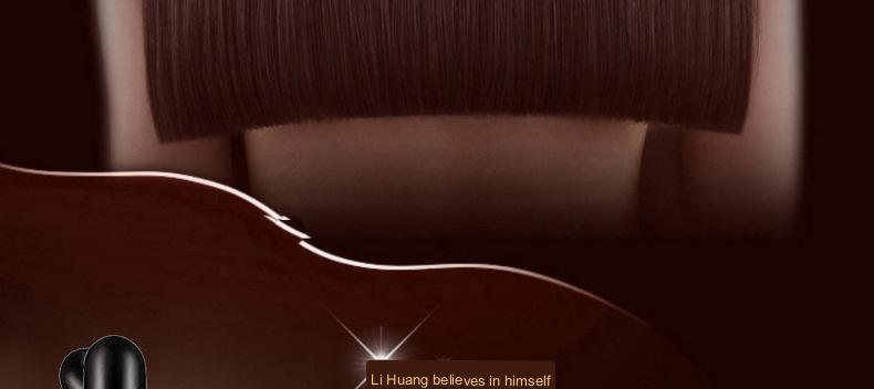black wireless earbuds with sleek glossy finish and curved design featured alongside vitamin e rich hair care essential oil for hair care essential use
