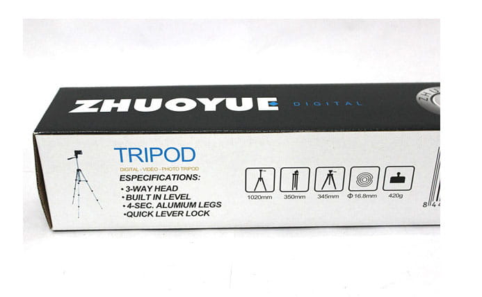 black and white box for zhuoyue digital camera portable tripod universal bracket for tripod universal digital use