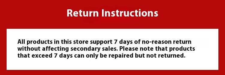 red return instructions banner with white text on the back side of a beige electric baby bottle insulation cover with 18w fast charge for bottle insulation.