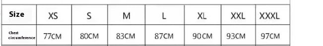 The image shows a size chart for an off-shoulder satin light wedding dress displaying sizes from xs to xxxl with corresponding chest measurements in centimeters for wedding dress bride fitting.