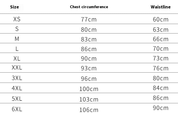 Size chart for silver gray tulle beaded dress sisters dress showing chest circumference and waistline measurements from XS to 6XL for dress female gray options.
