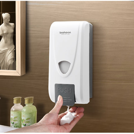 Wall-mounted hand press foam soap dispenser - Royalessencelux