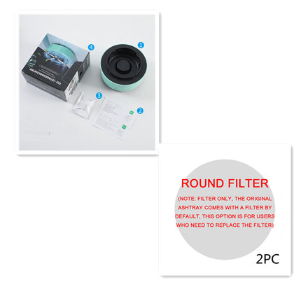 Smoke Removal Air Purification Ashtray Anion Purification Practical Automatic Purifier Ashtray Portable Gadgets For Car Ashtray - Royalessencelux