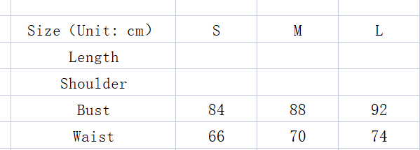 size chart for blush pink lace slim drawstring dress displaying measurements in centimeters for sizes s m and l