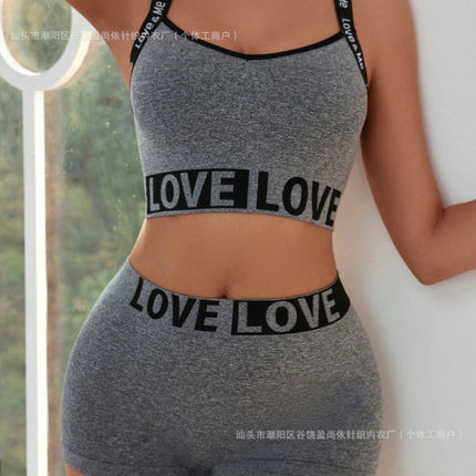 LOVE Letter Waist Head Camisole Women's Boyshorts - Royalessencelux