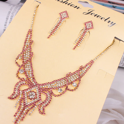 X526 low clearance sale, European and American exaggerated butterfly necklace, Earrings Set Bridal Jewelry - Royalessencelux