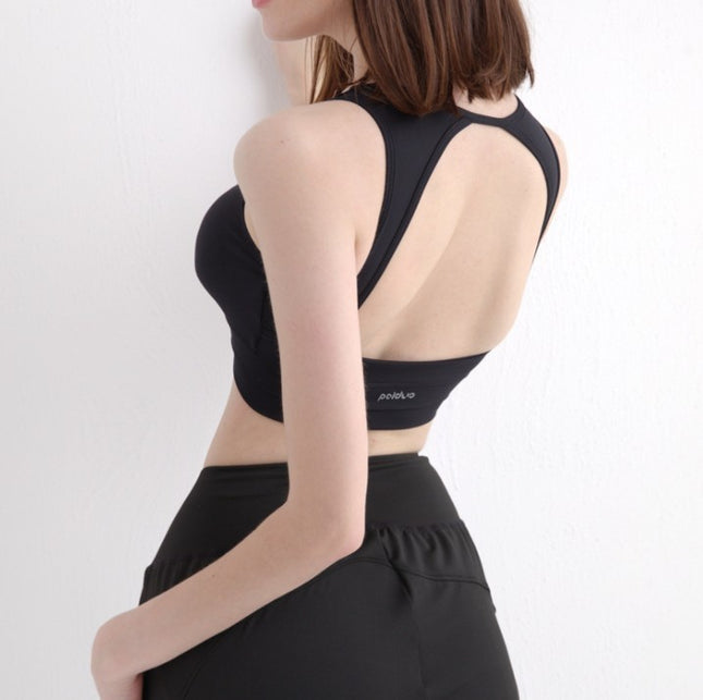 Nude Sports Underwear Women Running Halter Yoga Wear Vest Net Celebrity Anchor Fitness - Royalessencelux