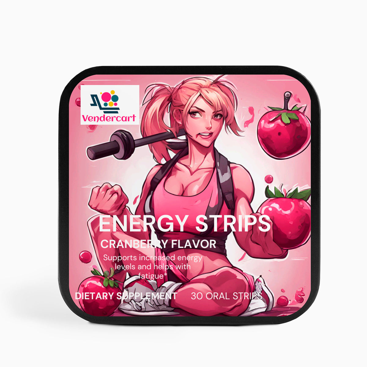 Energy oral strips with green tea caffeine and L-theanine – view 3