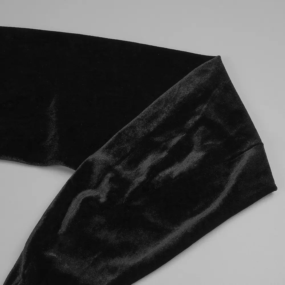 black camisole backless slim fit velvet floral gown featuring soft black velvet fabric with a plush texture and subtle sheen