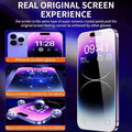Iphone screen glass with sleek transparent design and super ceramic crystal panel for 2pc 8k oleophobic protectors