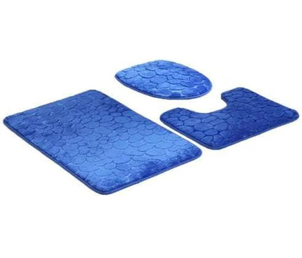 3 - Piece Non - Slip Bathroom Rug Set - Royalessencelux