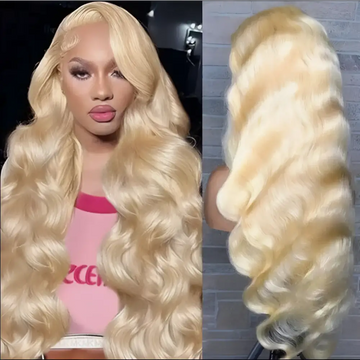 30 inch hd 13x4 blonde body wave human hair wig with voluminous waves natural-looking root and seamless front lace