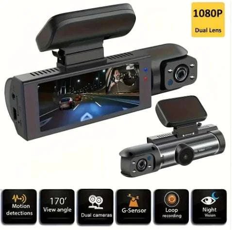360° Dual Lens Car Dash Cam - Royalessencelux