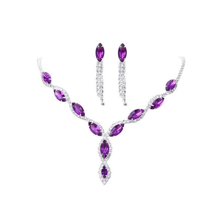 Amazon Burst Red Suit, Bridal Necklace, Wedding Jewelry, Big Diamond Jewelry Factory Direct Sales - Royalessencelux