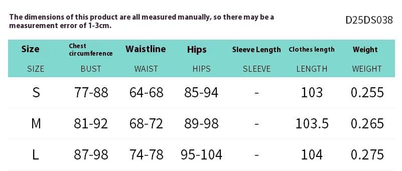 d25ds038 women’s long-sleeved burgundy satin y2k lace suspender dress with size-specific bust waist hips sleeve length and weight measurements