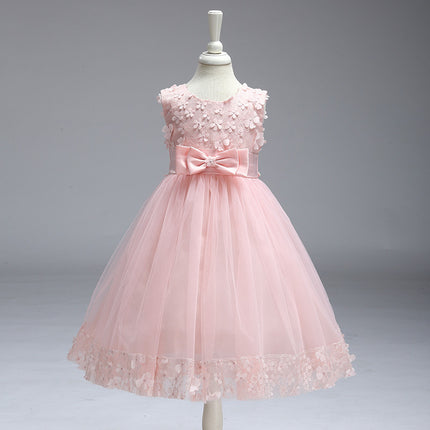 Summer Skirt Kids Girls Princess Tutu Flower Children Wedding Dress Wholesale Show Skirt - Royalessencelux