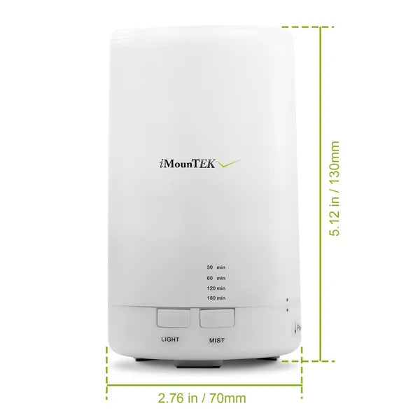 Ultrasonic Cool Mist Humidifier & Aroma Diffuser - 7-Color Night Light, 4 Timers, Auto Shut-Off