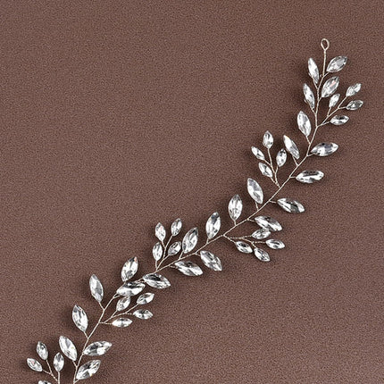 Horse Eye Silver Flexible Chain Headband Headwear Wedding - Royalessencelux