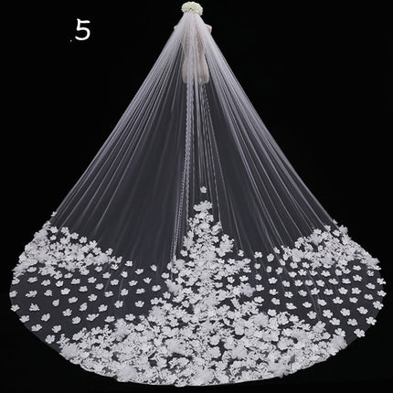 Bride Wedding Master Wedding Veil Long Long Tail - Royalessencelux