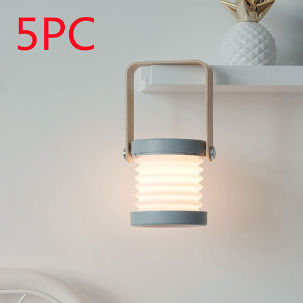Foldable Touch Dimmable Reading LED Night Light Portable Lantern Lamp USB Rechargeable For Home Decor - Royalessencelux