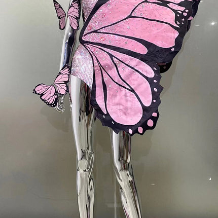 Net Yarn Stretch Thin Latin Dance Skirt Dress - Royalessencelux