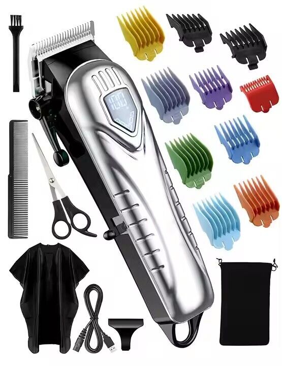 Professional cordless men's hair clippers and trimmer kit – view 1
