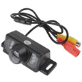 Black plastic rearview camera with integrated led lights and rca connectors for 4.3 inch car monitor plus size dresses bikinis