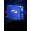 Blue Rockera RK-BT100 4 channel car audio amplifier dsp audio processor with sleek metallic finish and input/output ports