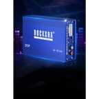 Blue Rockera RK-BT100 4 channel car audio amplifier dsp audio processor with sleek metallic finish and input/output ports