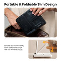 Black jabees foldable wireless charging station with dual charging pads and night light for apple watch and devices