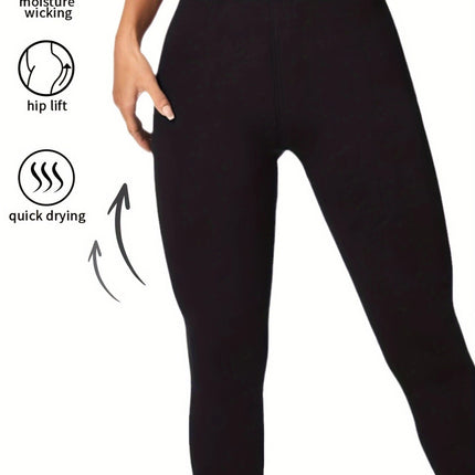 4 Pack Women's Thermal High-Waisted Yoga Pants - Tummy Control Butt Lifting Leggings
