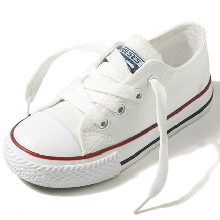 Canvas Shoes Non-slip Casual Shoes Student Parent-child Shoes New Baby Shoes White Shoes - Royalessencelux