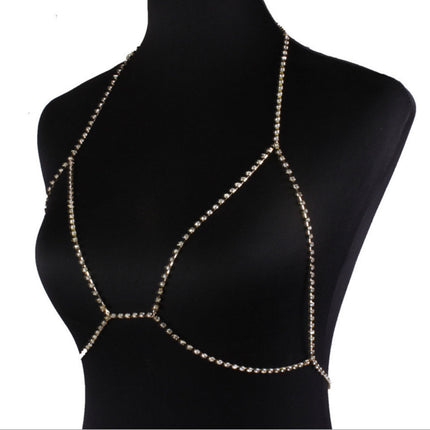 Women's Rhinestone Body Jewelry Necklace - Royalessencelux